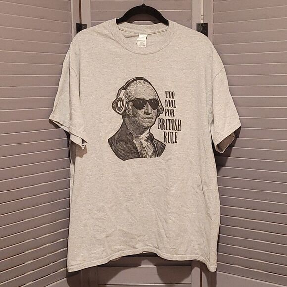 Men's Too Cool For British Rule T-shirt- Size XL - Picture 1 of 4